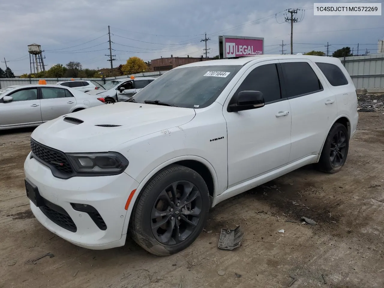 2021 Dodge Durango R/T VIN: 1C4SDJCT1MC572269 Lot: 77071044