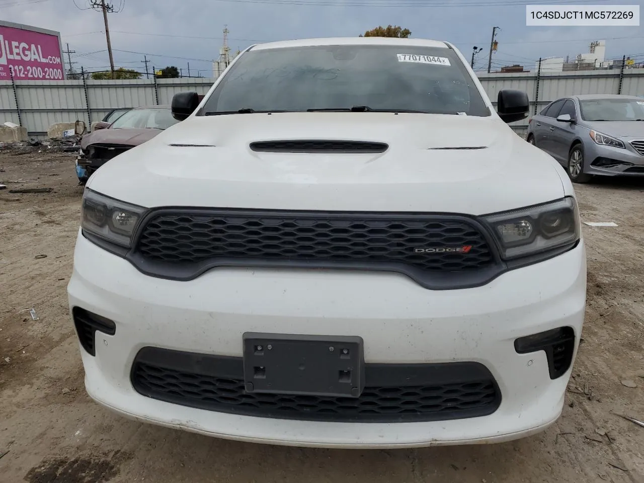 2021 Dodge Durango R/T VIN: 1C4SDJCT1MC572269 Lot: 77071044