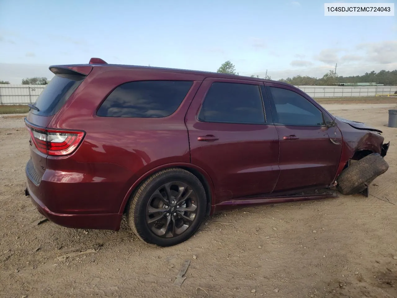 2021 Dodge Durango R/T VIN: 1C4SDJCT2MC724043 Lot: 77318954