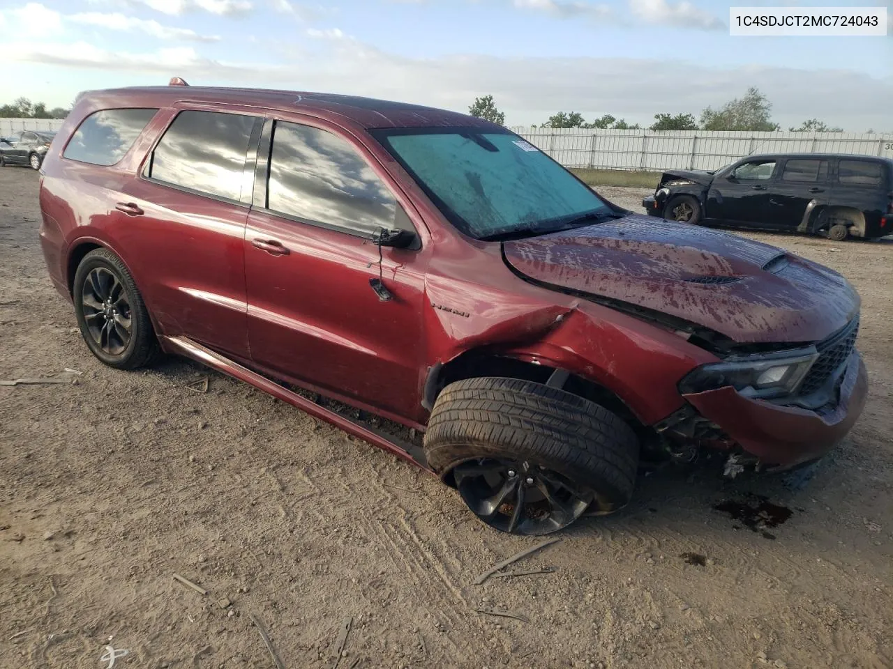 2021 Dodge Durango R/T VIN: 1C4SDJCT2MC724043 Lot: 77318954