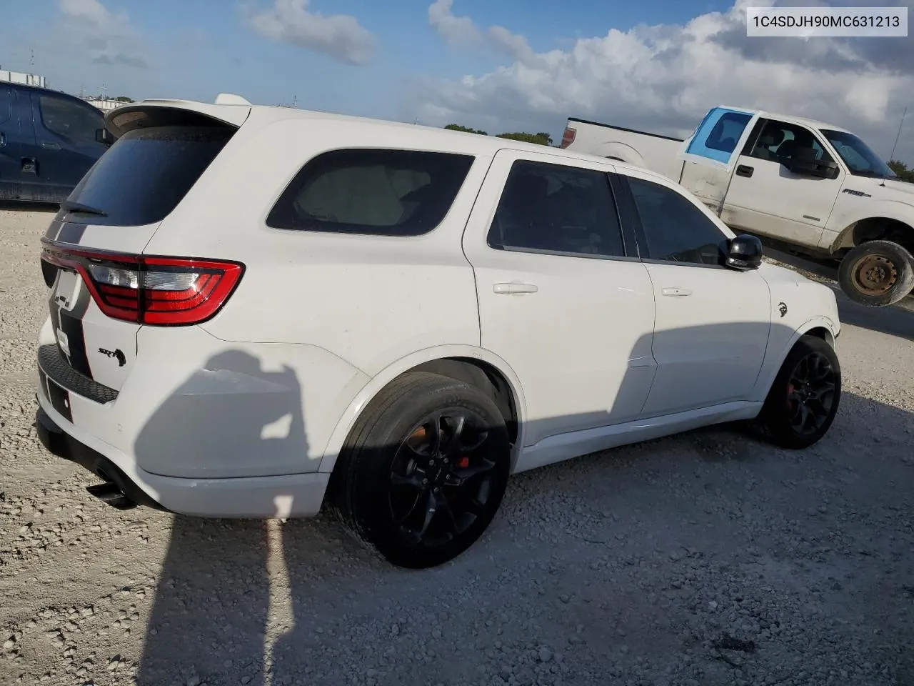 2021 Dodge Durango Srt Hellcat VIN: 1C4SDJH90MC631213 Lot: 78597254