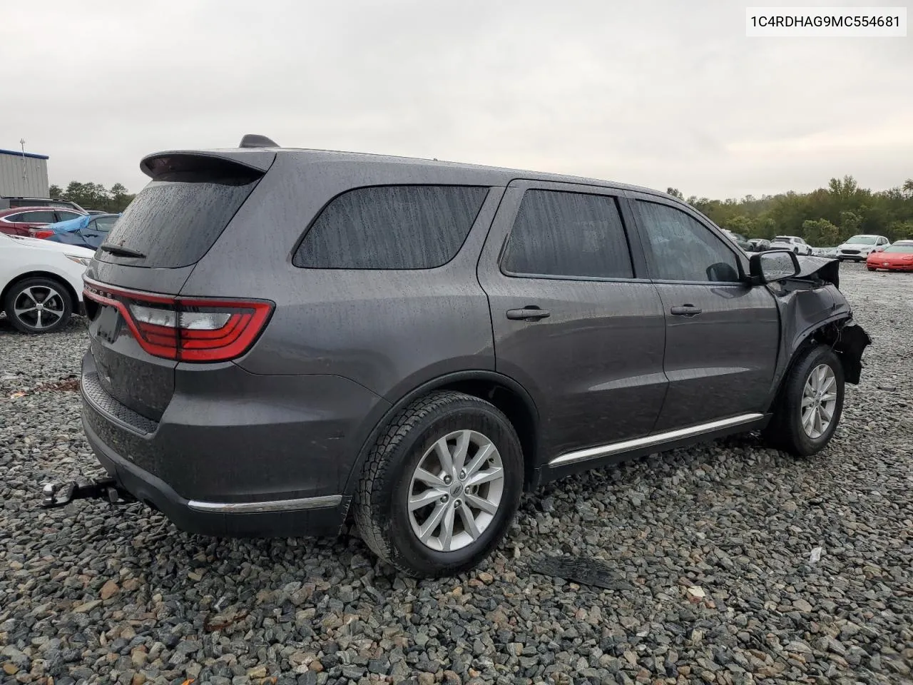 2021 Dodge Durango Sxt VIN: 1C4RDHAG9MC554681 Lot: 79823774