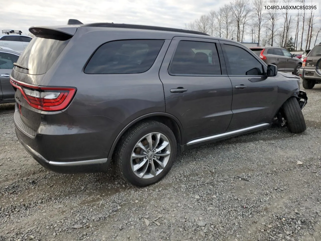 2021 Dodge Durango Sxt VIN: 1C4RDJAGXMC850395 Lot: 79843624