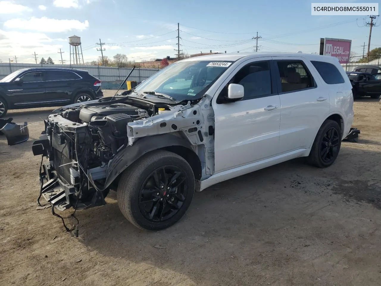 2021 Dodge Durango Gt VIN: 1C4RDHDG8MC555011 Lot: 79853244