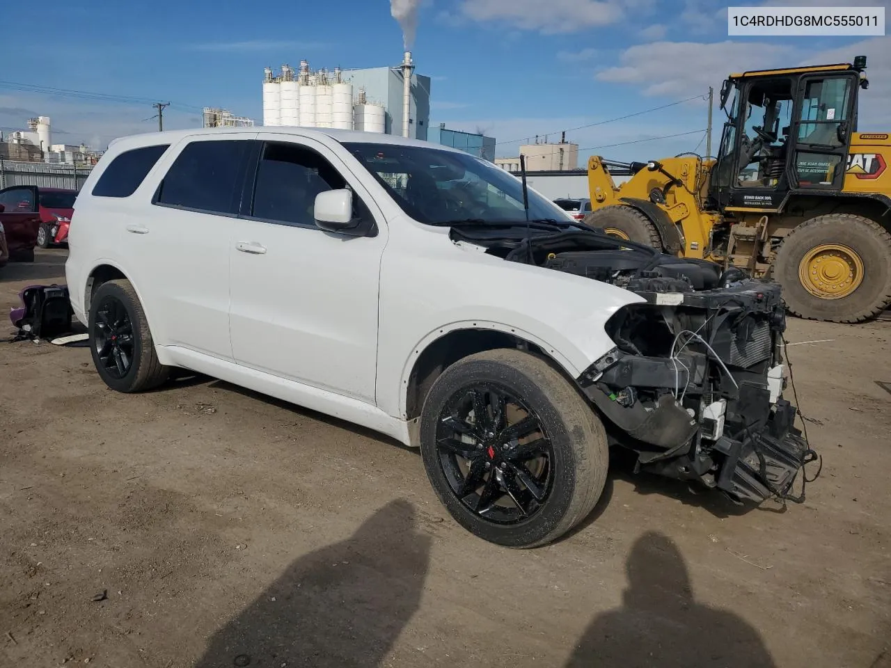 2021 Dodge Durango Gt VIN: 1C4RDHDG8MC555011 Lot: 79853244