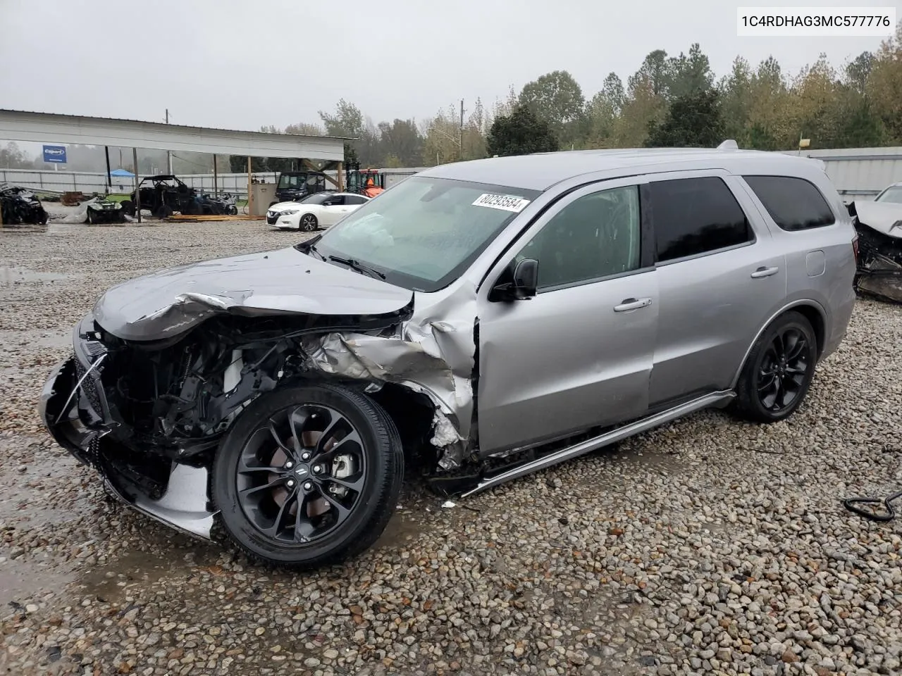 2021 Dodge Durango Sxt VIN: 1C4RDHAG3MC577776 Lot: 80293584