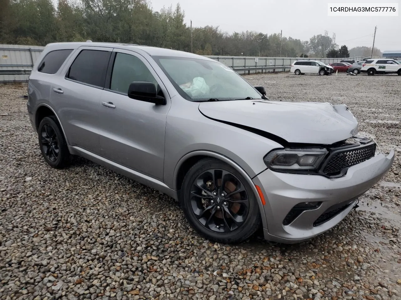 2021 Dodge Durango Sxt VIN: 1C4RDHAG3MC577776 Lot: 80293584