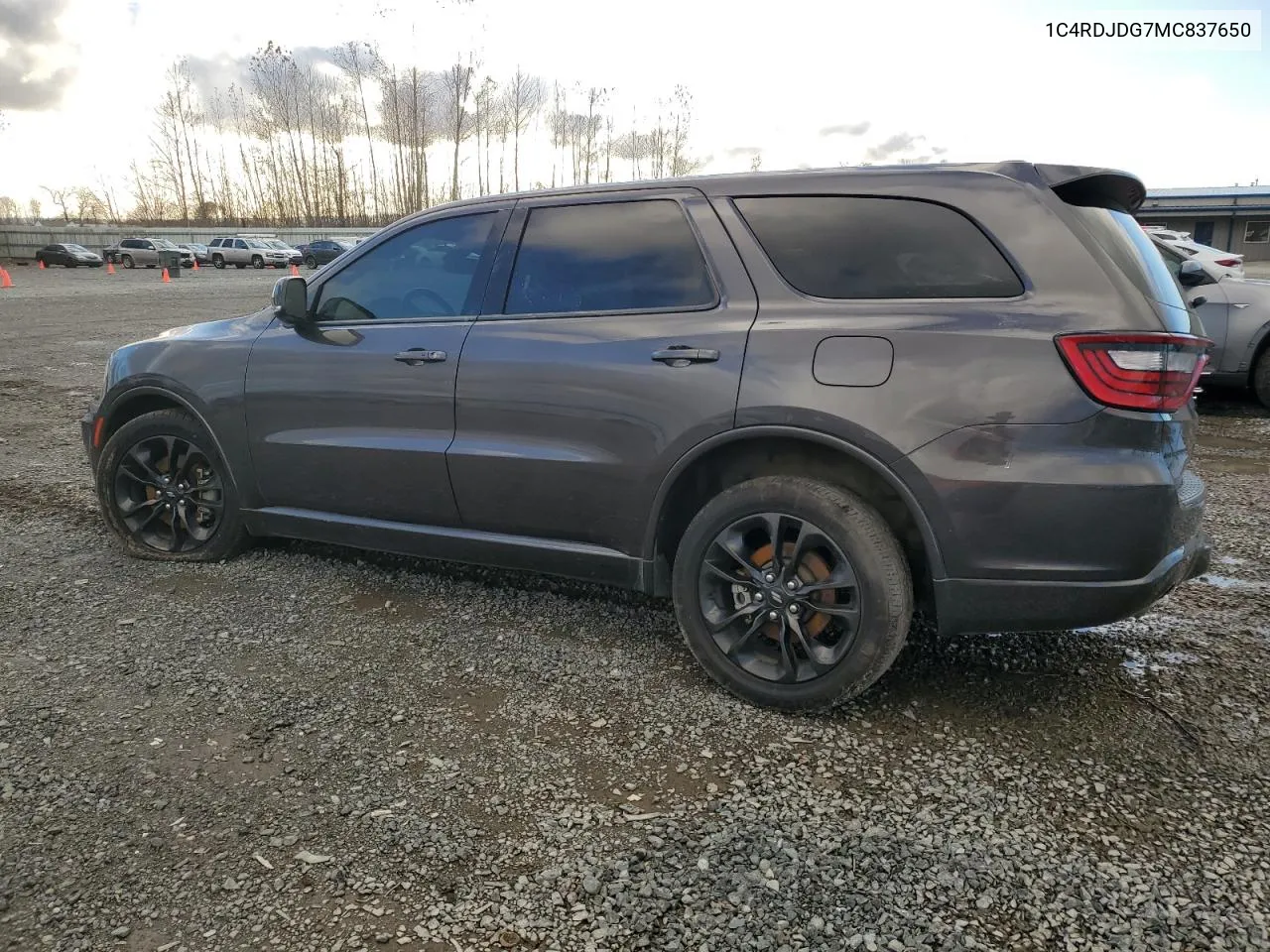 2021 Dodge Durango Gt VIN: 1C4RDJDG7MC837650 Lot: 80997554