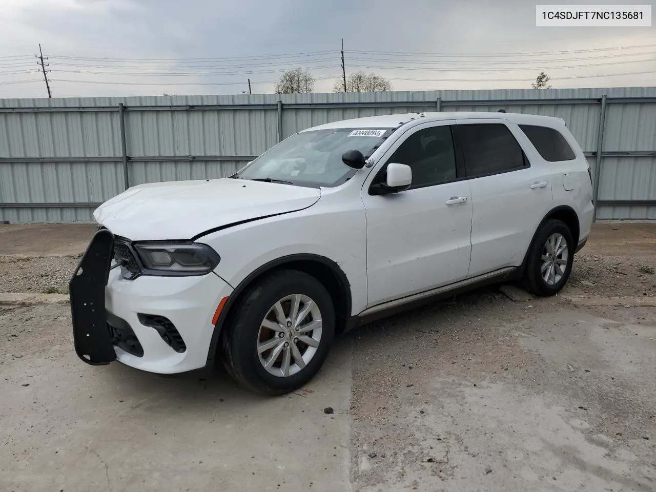 1C4SDJFT7NC135681 2022 Dodge Durango Pursuit