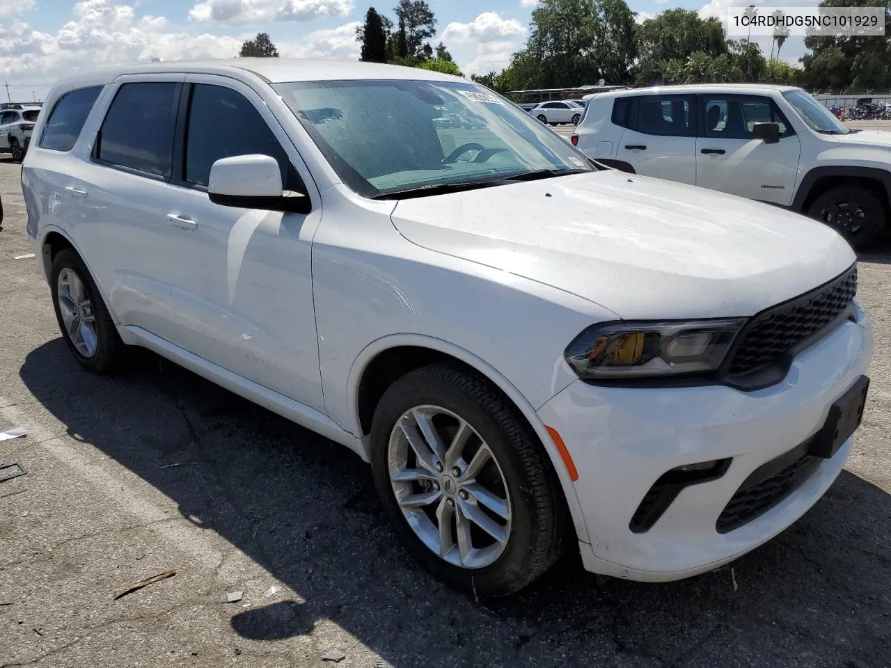 2022 Dodge Durango Gt VIN: 1C4RDHDG5NC101929 Lot: 52747344