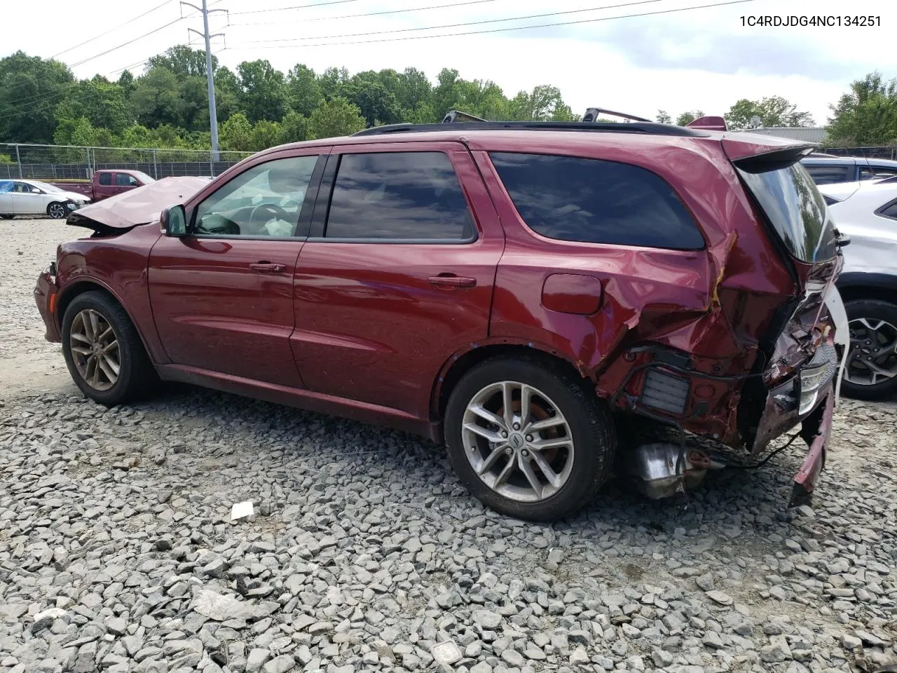 2022 Dodge Durango Gt VIN: 1C4RDJDG4NC134251 Lot: 56476714