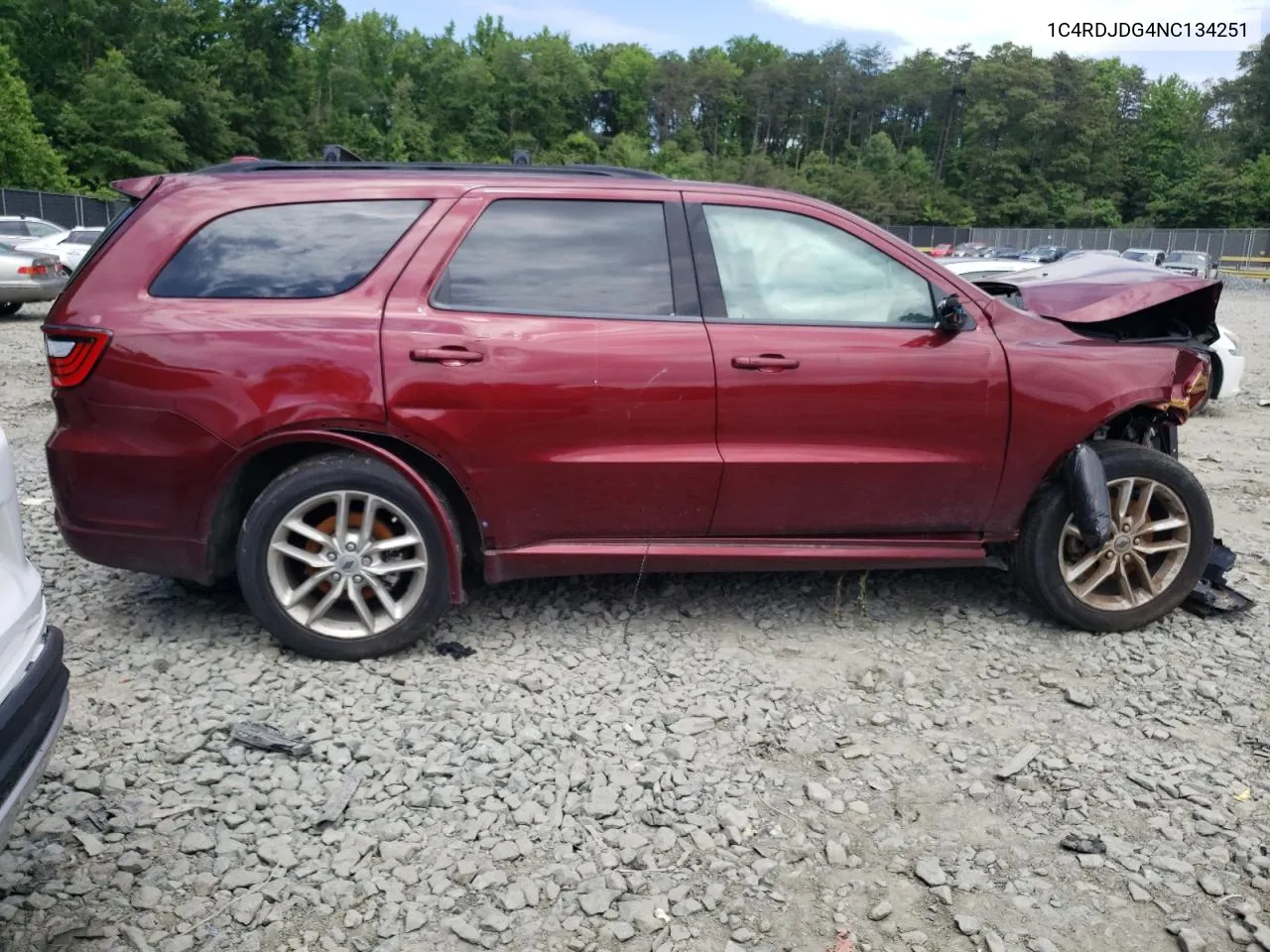 2022 Dodge Durango Gt VIN: 1C4RDJDG4NC134251 Lot: 56476714