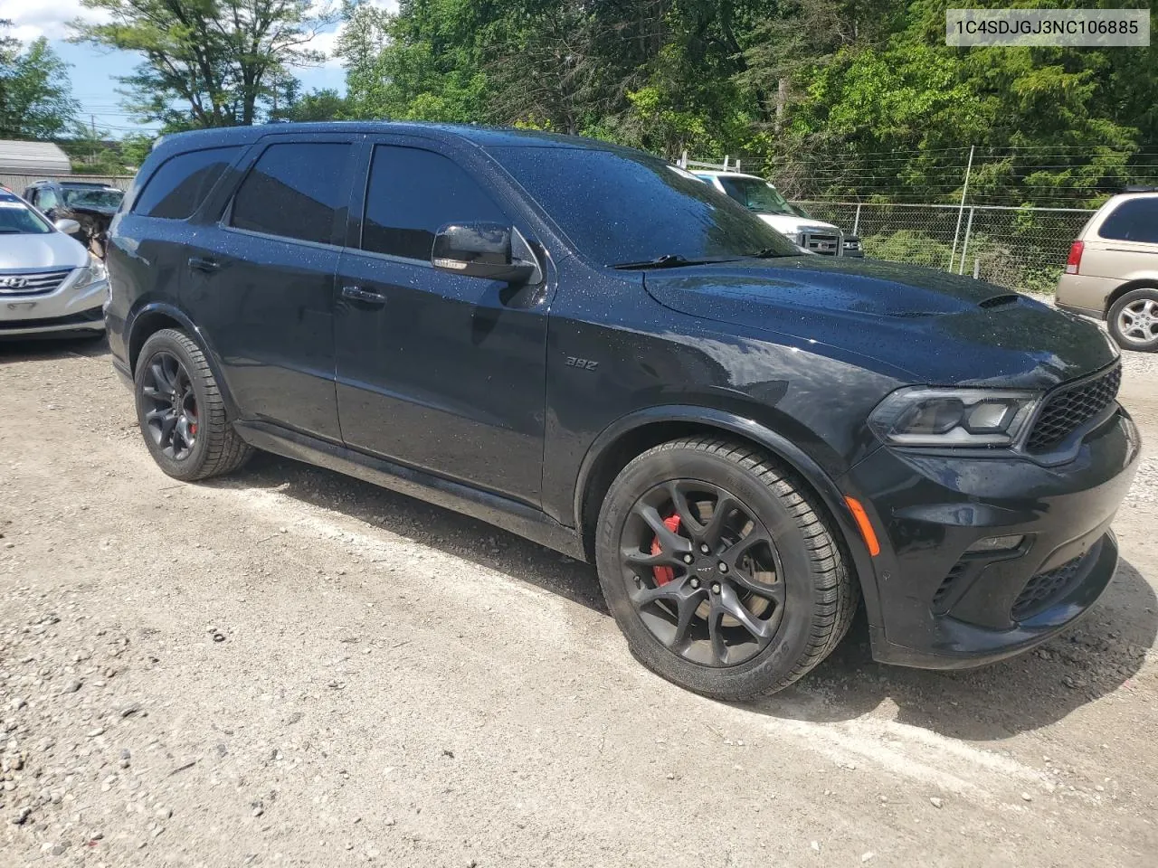 2022 Dodge Durango Srt 392 VIN: 1C4SDJGJ3NC106885 Lot: 57928424