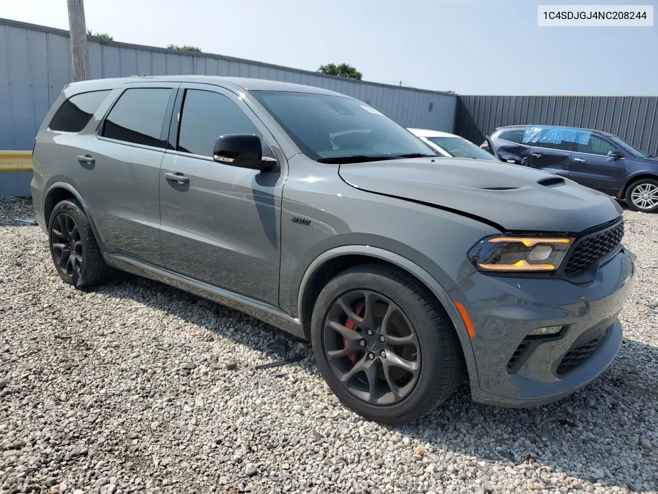 2022 Dodge Durango Srt 392 VIN: 1C4SDJGJ4NC208244 Lot: 62062664