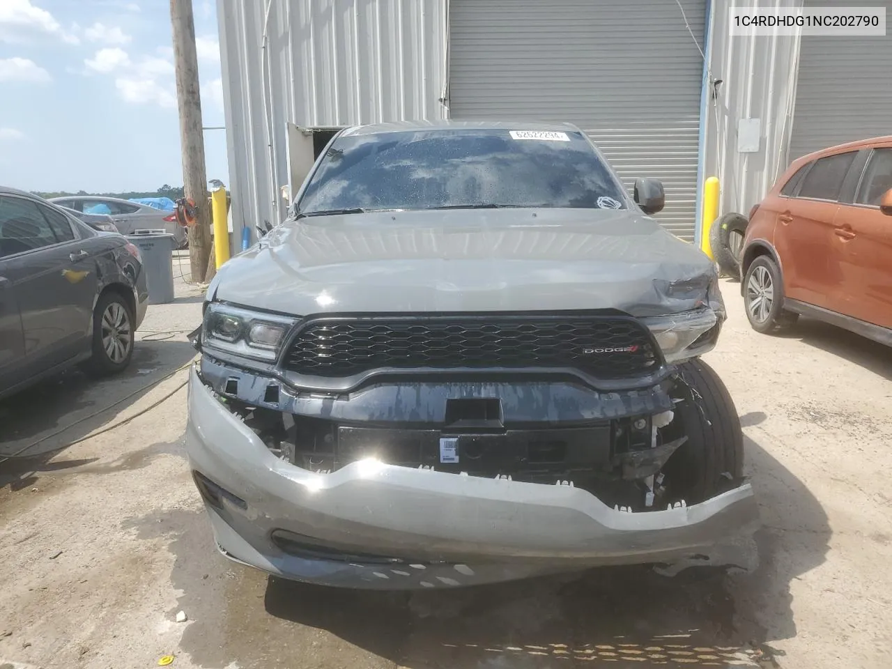 2022 Dodge Durango Gt VIN: 1C4RDHDG1NC202790 Lot: 62622294