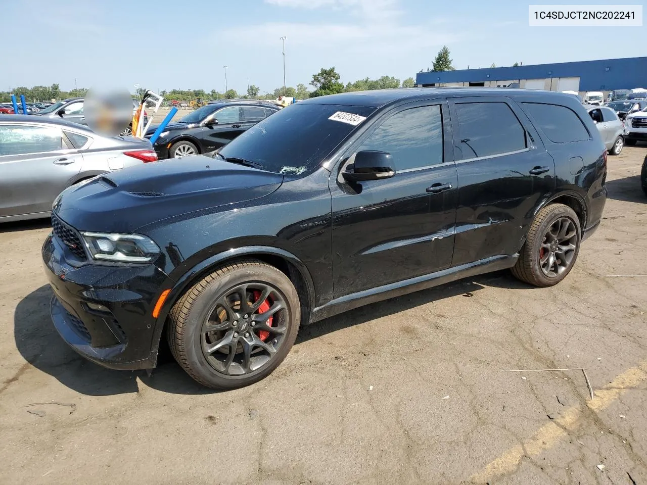 2022 Dodge Durango R/T VIN: 1C4SDJCT2NC202241 Lot: 64207534