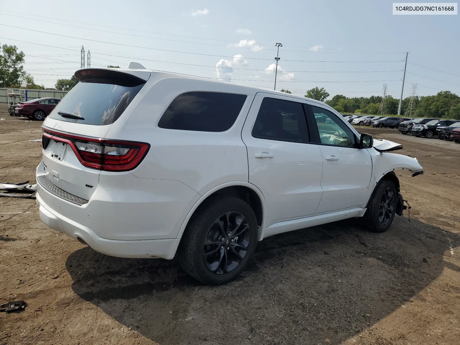 2022 Dodge Durango Gt VIN: 1C4RDJDG7NC161668 Lot: 67214934