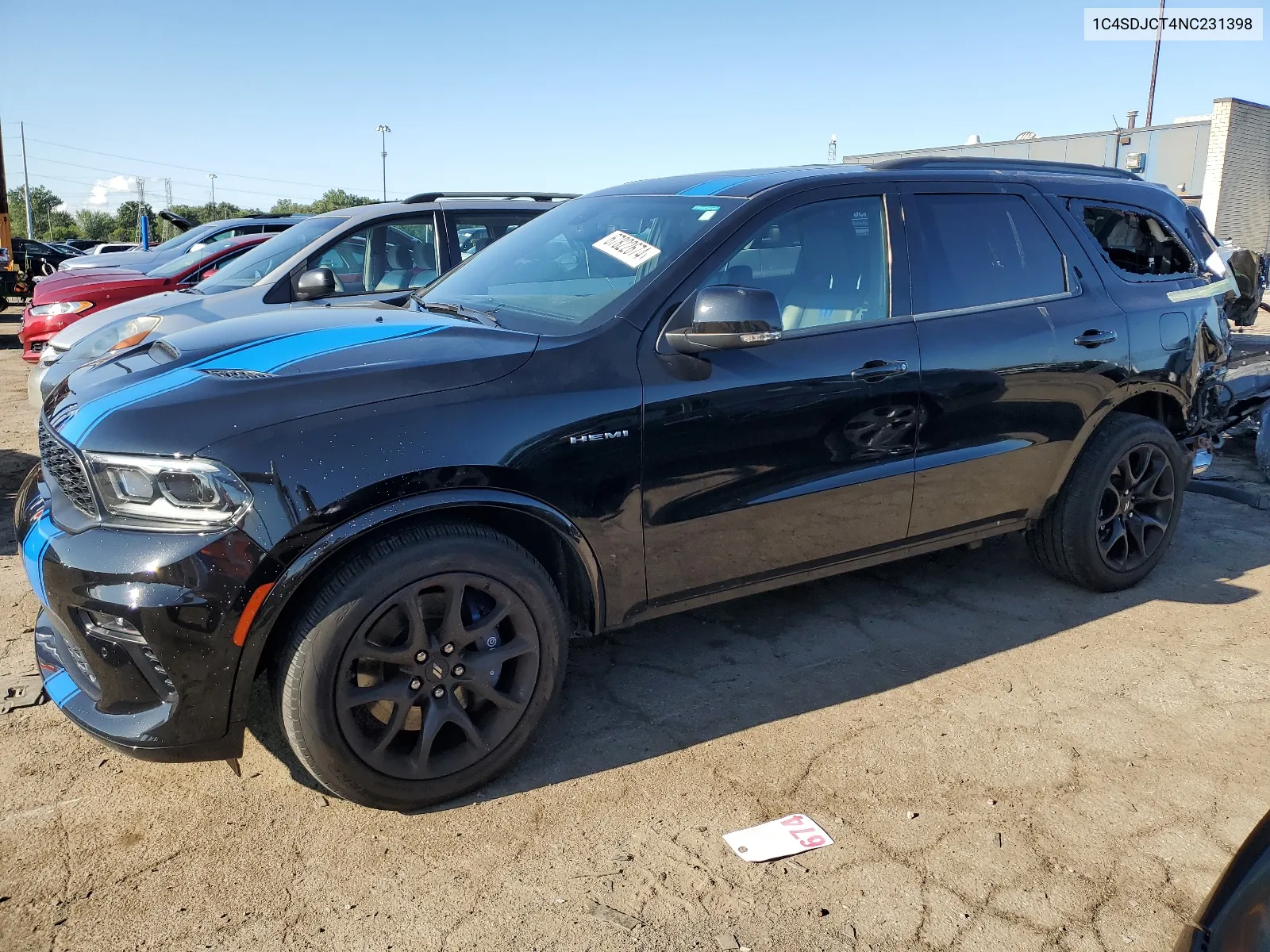 2022 Dodge Durango R/T VIN: 1C4SDJCT4NC231398 Lot: 67822674