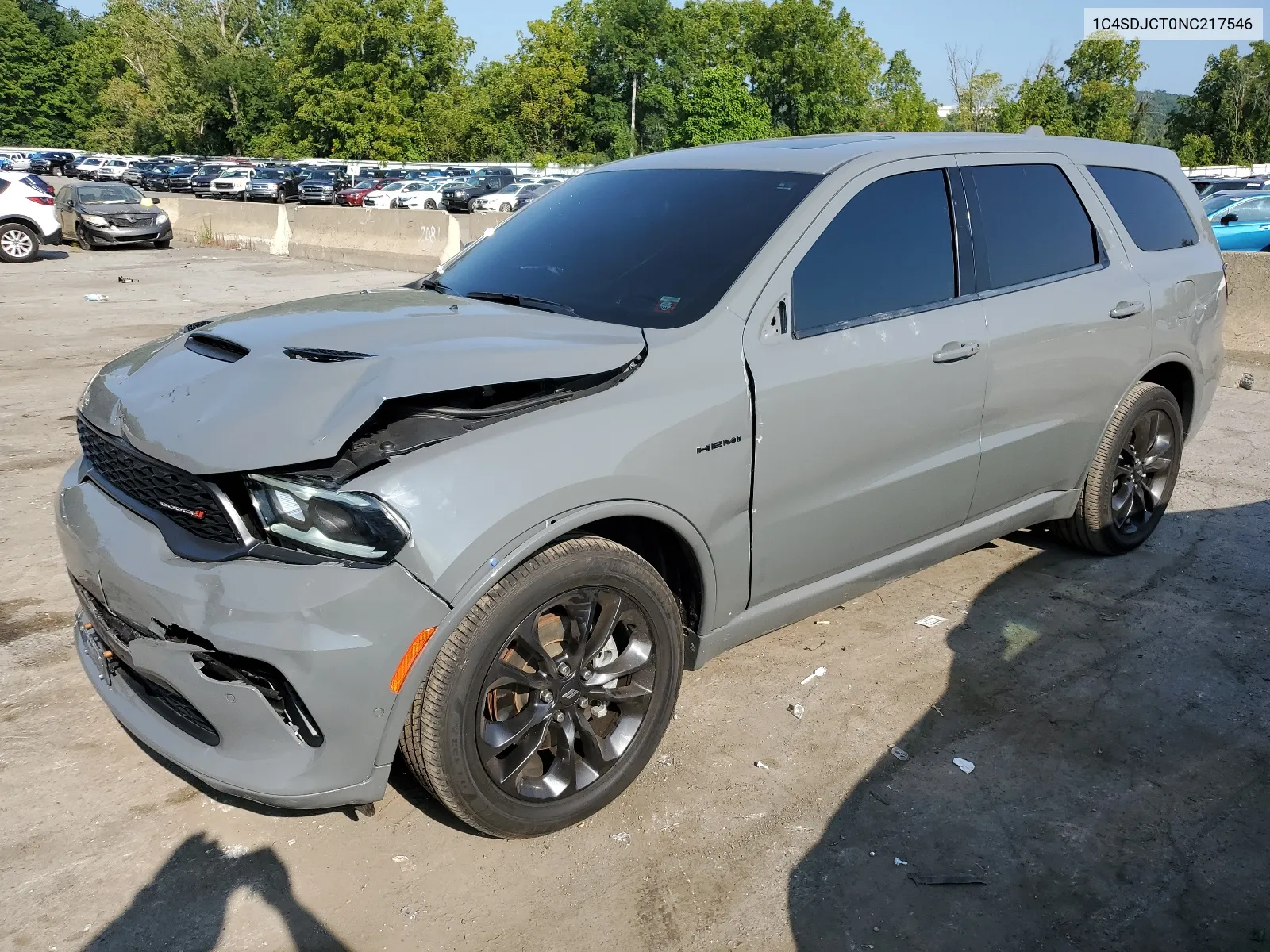 2022 Dodge Durango R/T VIN: 1C4SDJCT0NC217546 Lot: 68122694