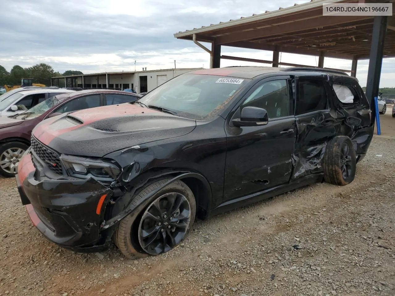 2022 Dodge Durango Gt VIN: 1C4RDJDG4NC196667 Lot: 68253684