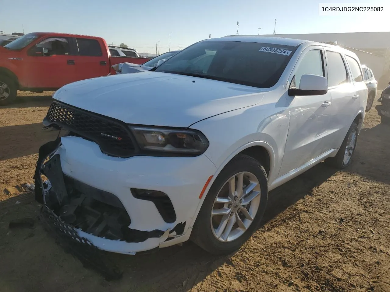 2022 Dodge Durango Gt VIN: 1C4RDJDG2NC225082 Lot: 68308224