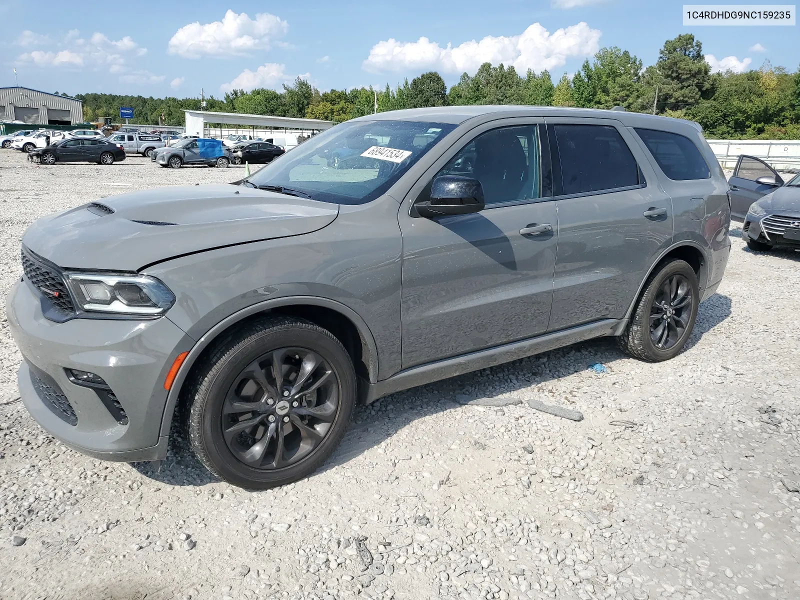 2022 Dodge Durango Gt VIN: 1C4RDHDG9NC159235 Lot: 68941534