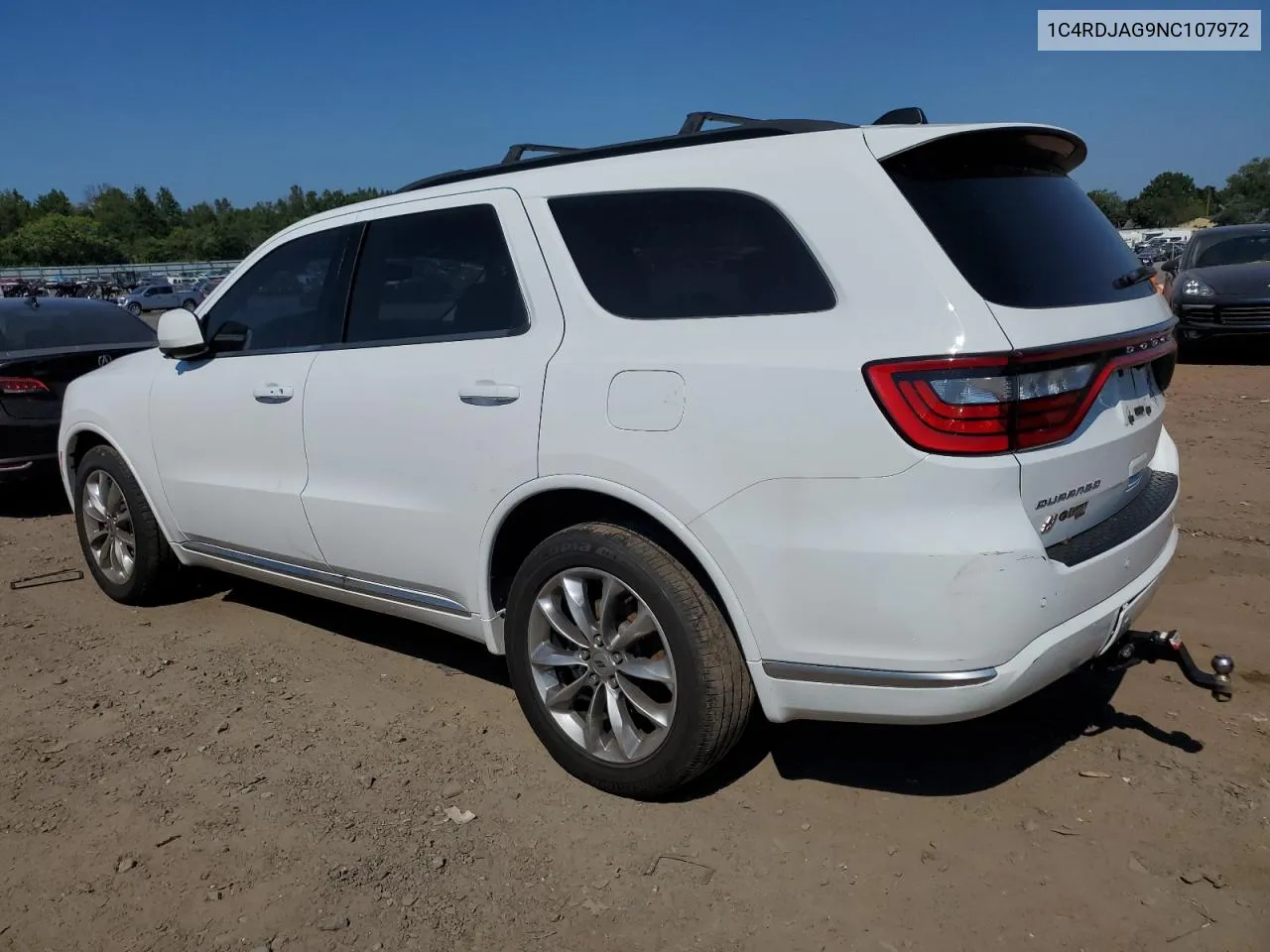 2022 Dodge Durango Sxt VIN: 1C4RDJAG9NC107972 Lot: 69004904