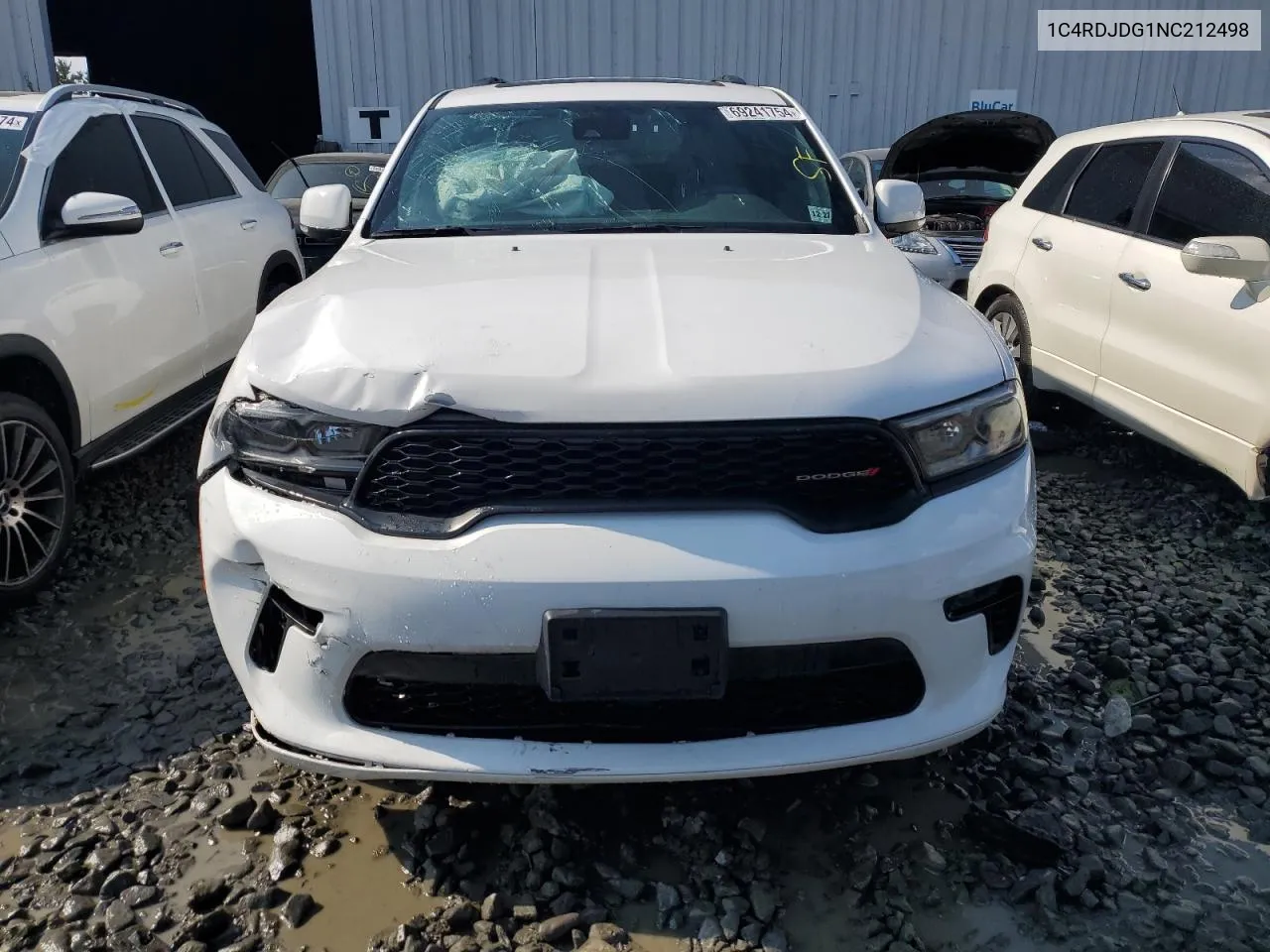 2022 Dodge Durango Gt VIN: 1C4RDJDG1NC212498 Lot: 69241754