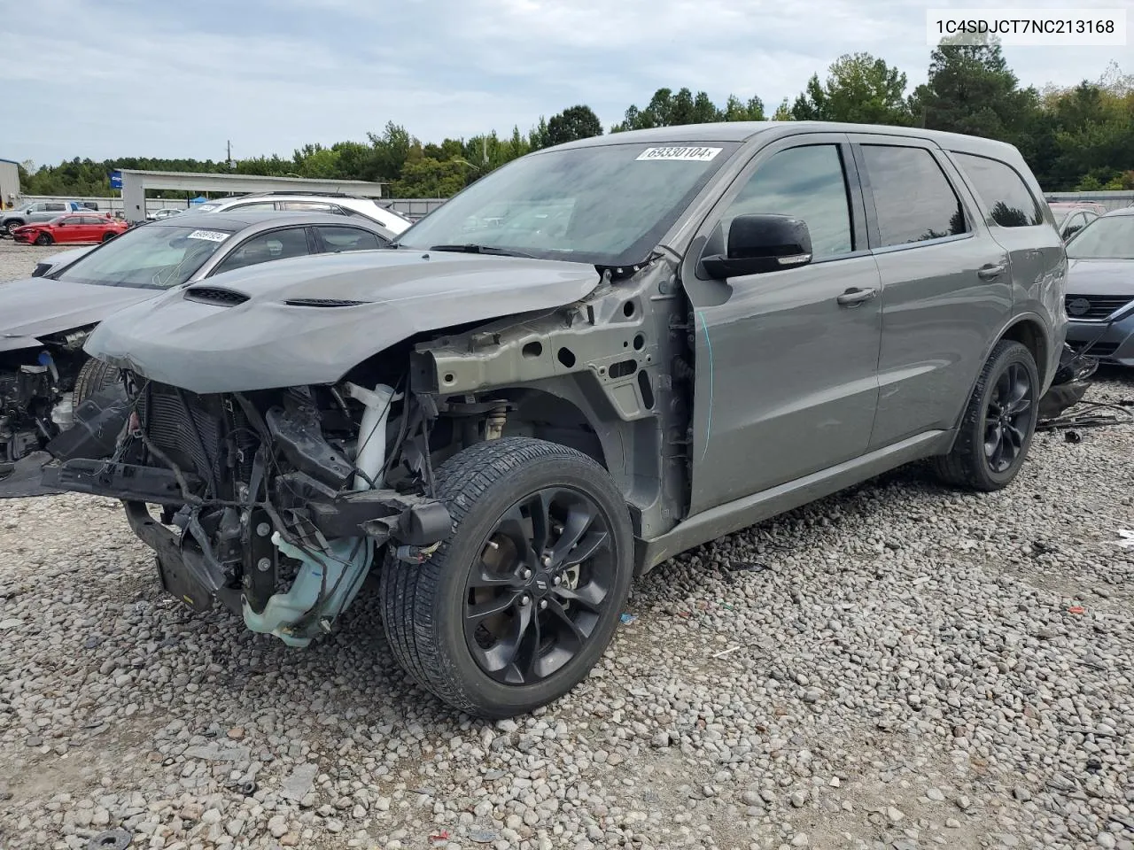 2022 Dodge Durango R/T VIN: 1C4SDJCT7NC213168 Lot: 69330104