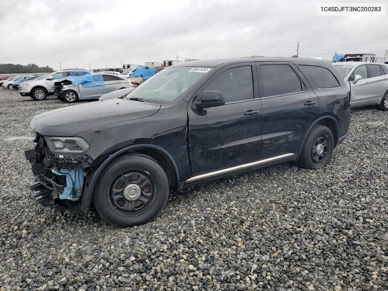 2022 Dodge Durango Pursuit VIN: 1C4SDJFT3NC200283 Lot: 69461434