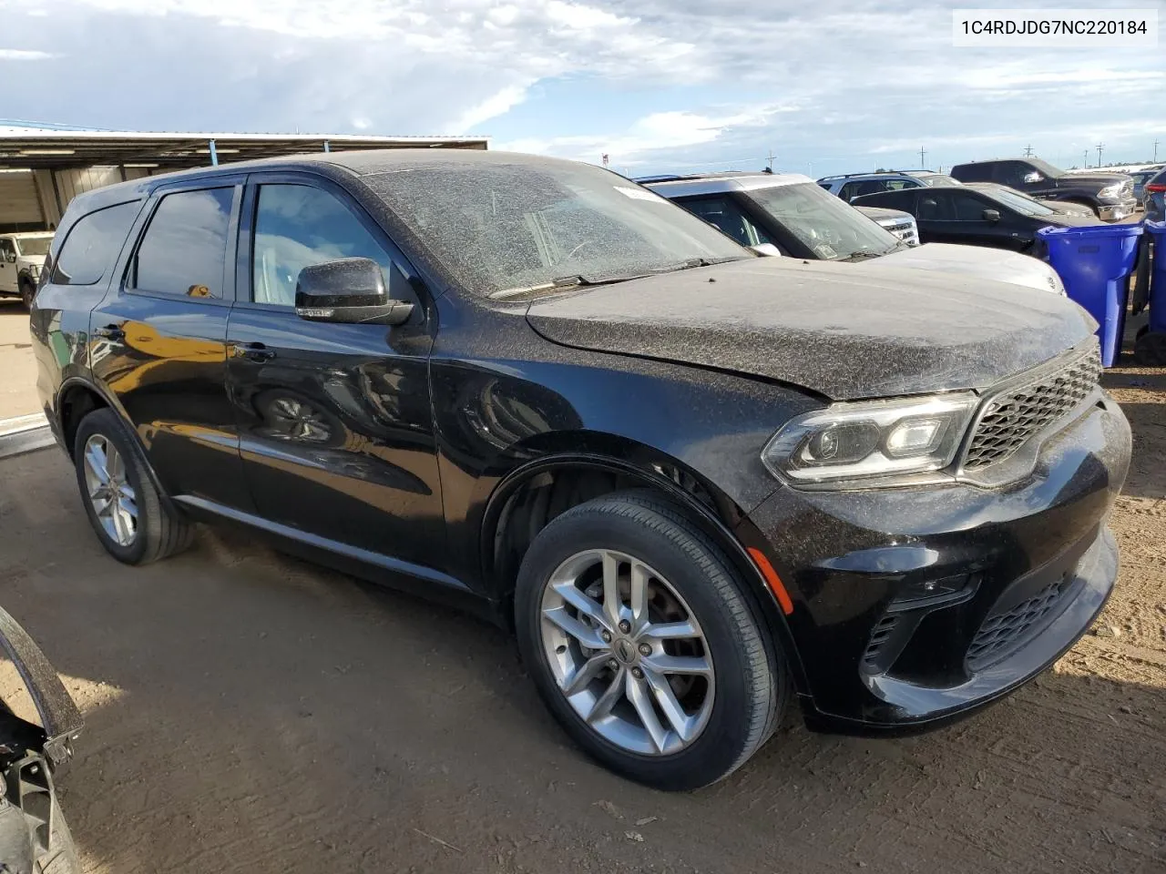 2022 Dodge Durango Gt VIN: 1C4RDJDG7NC220184 Lot: 69969284