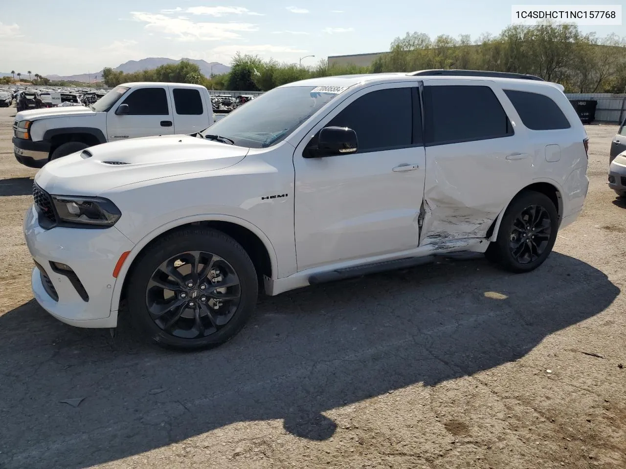 2022 Dodge Durango R/T VIN: 1C4SDHCT1NC157768 Lot: 70835584