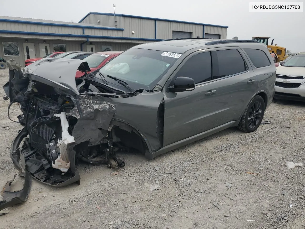 2022 Dodge Durango Gt VIN: 1C4RDJDG5NC137708 Lot: 71029604