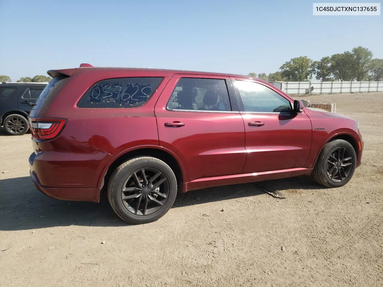 2022 Dodge Durango R/T VIN: 1C4SDJCTXNC137655 Lot: 71350964