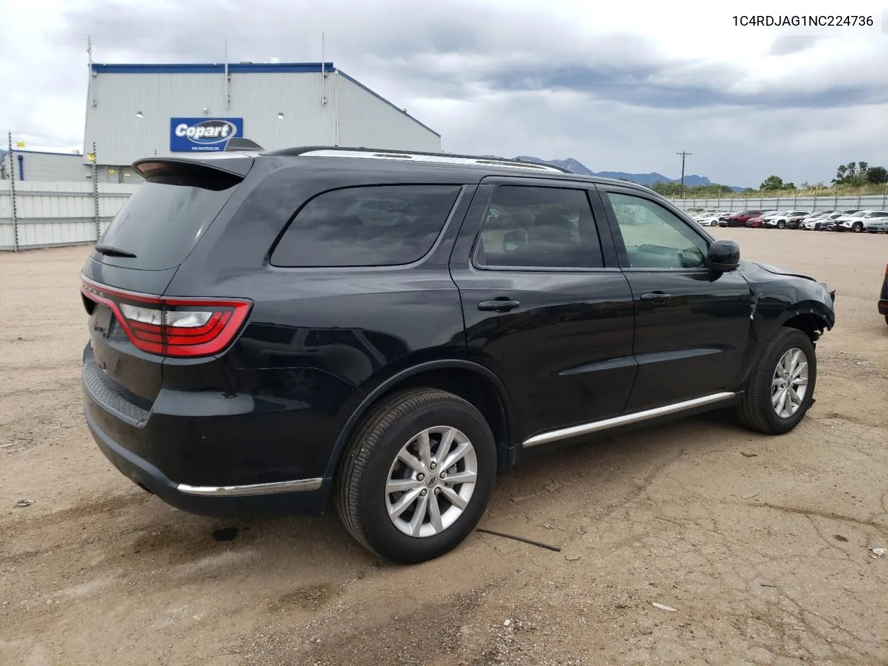 2022 Dodge Durango Sxt VIN: 1C4RDJAG1NC224736 Lot: 71823104