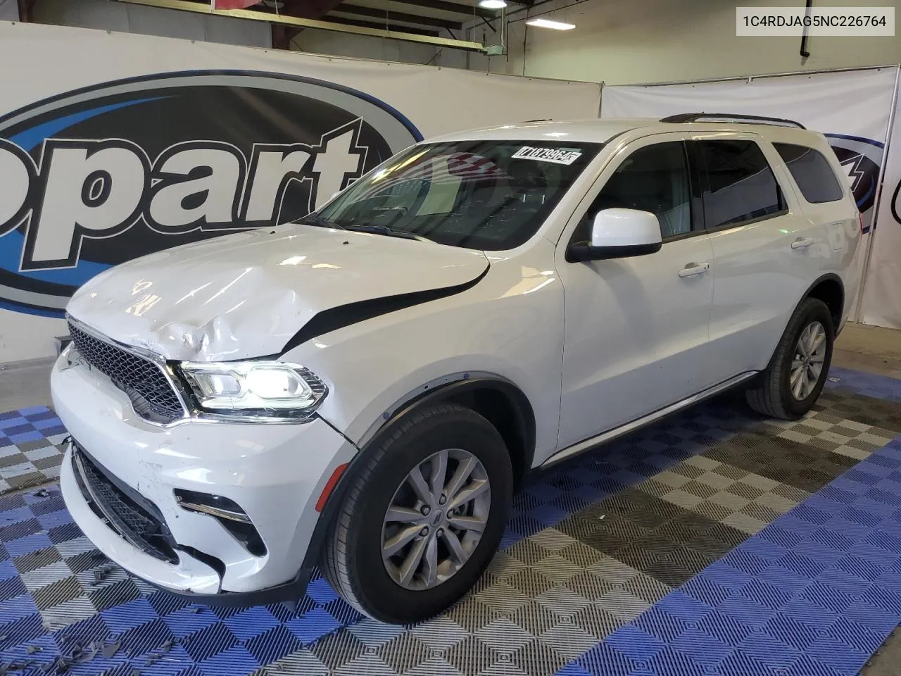 1C4RDJAG5NC226764 2022 Dodge Durango Sxt