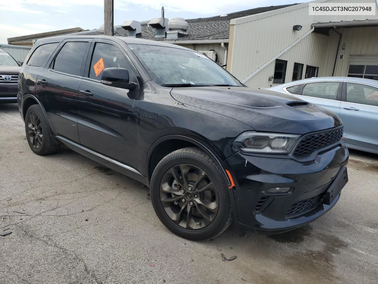 2022 Dodge Durango R/T VIN: 1C4SDJCT3NC207948 Lot: 71965454