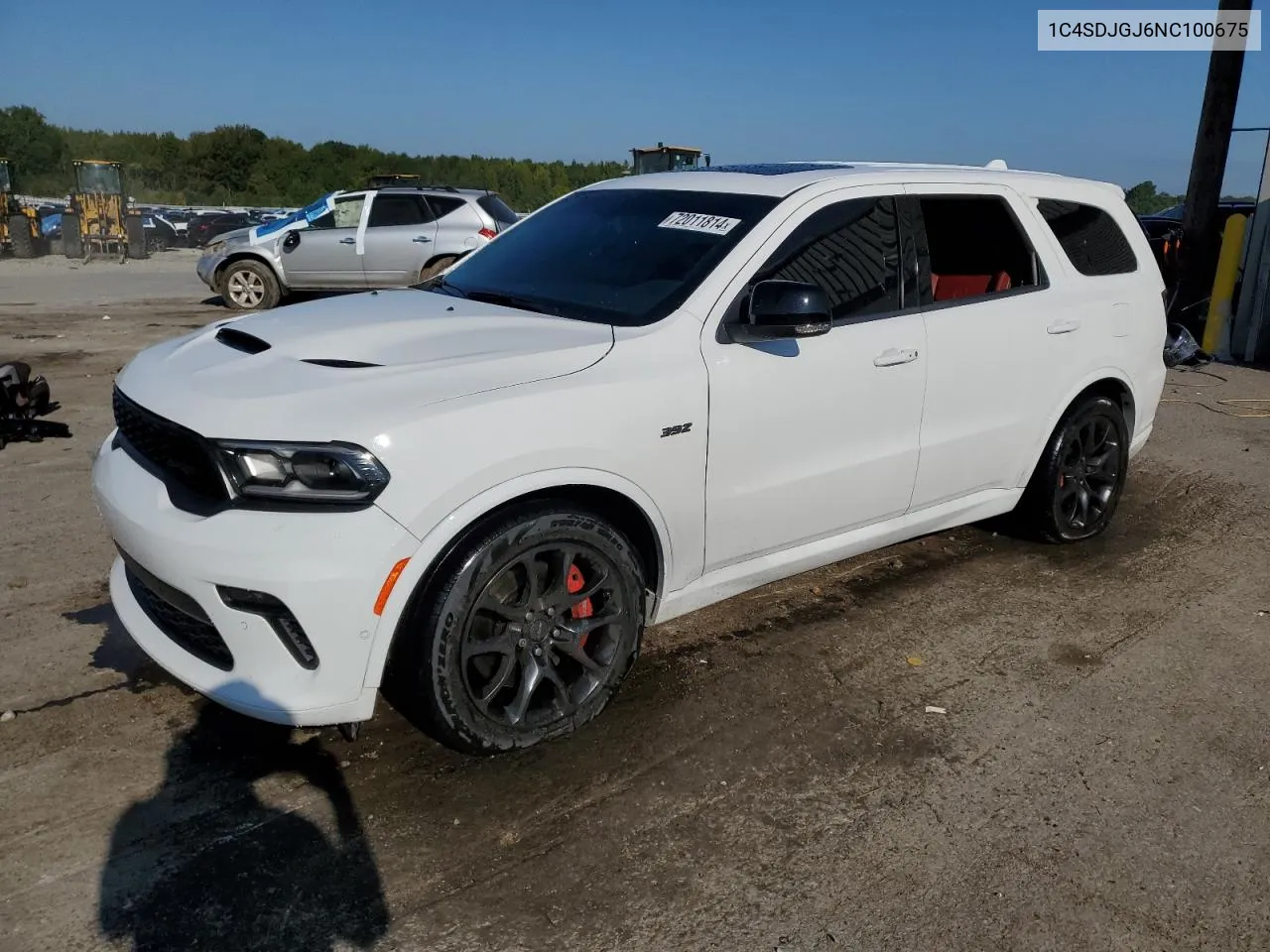 2022 Dodge Durango Srt 392 VIN: 1C4SDJGJ6NC100675 Lot: 72011814