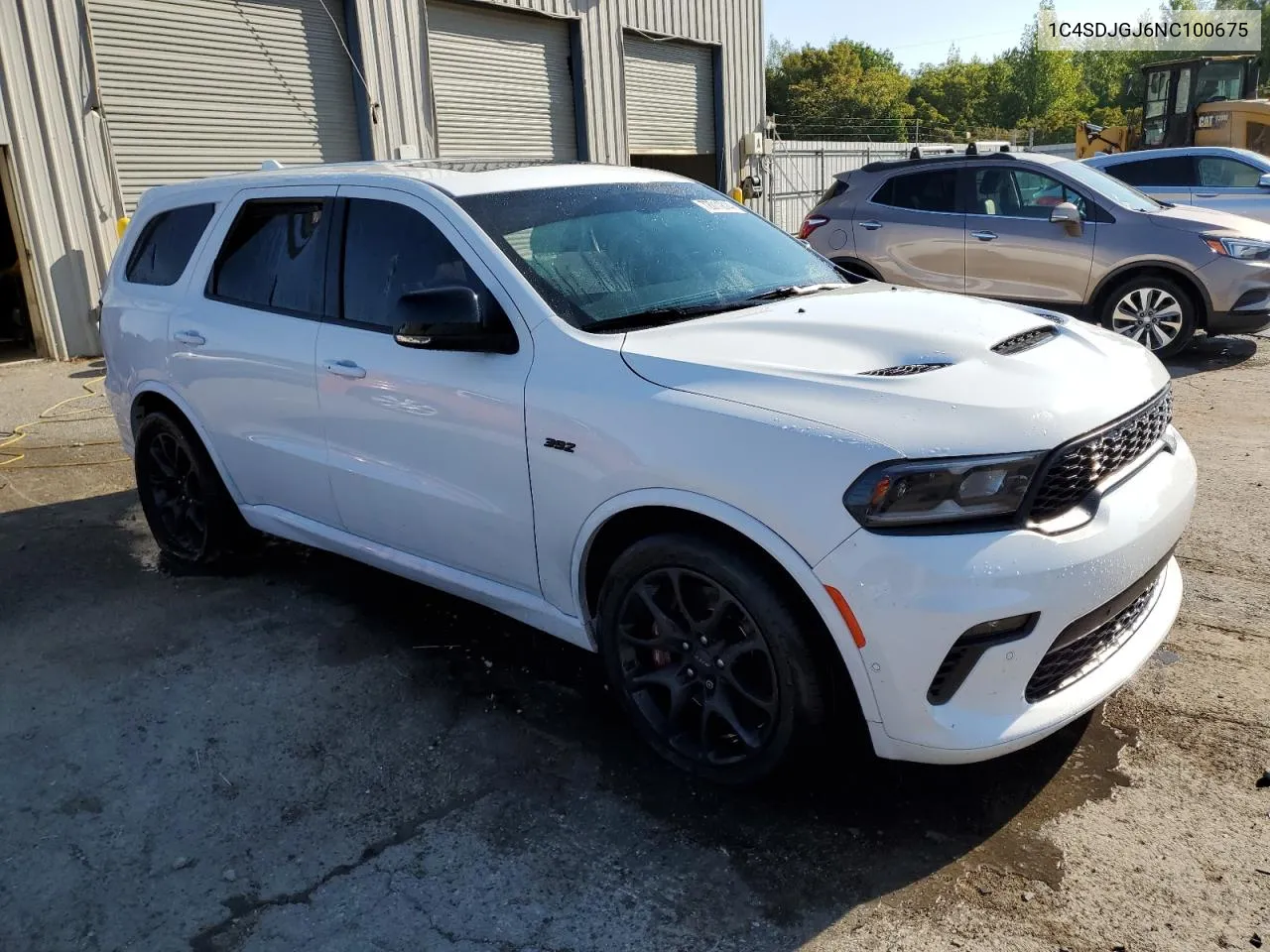 2022 Dodge Durango Srt 392 VIN: 1C4SDJGJ6NC100675 Lot: 72011814