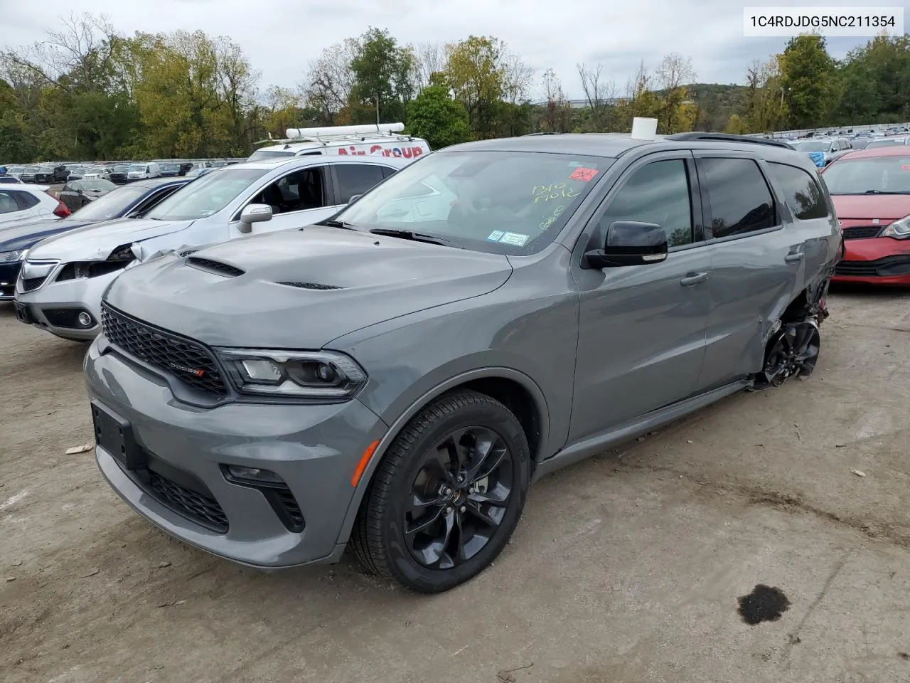 2022 Dodge Durango Gt VIN: 1C4RDJDG5NC211354 Lot: 72947344