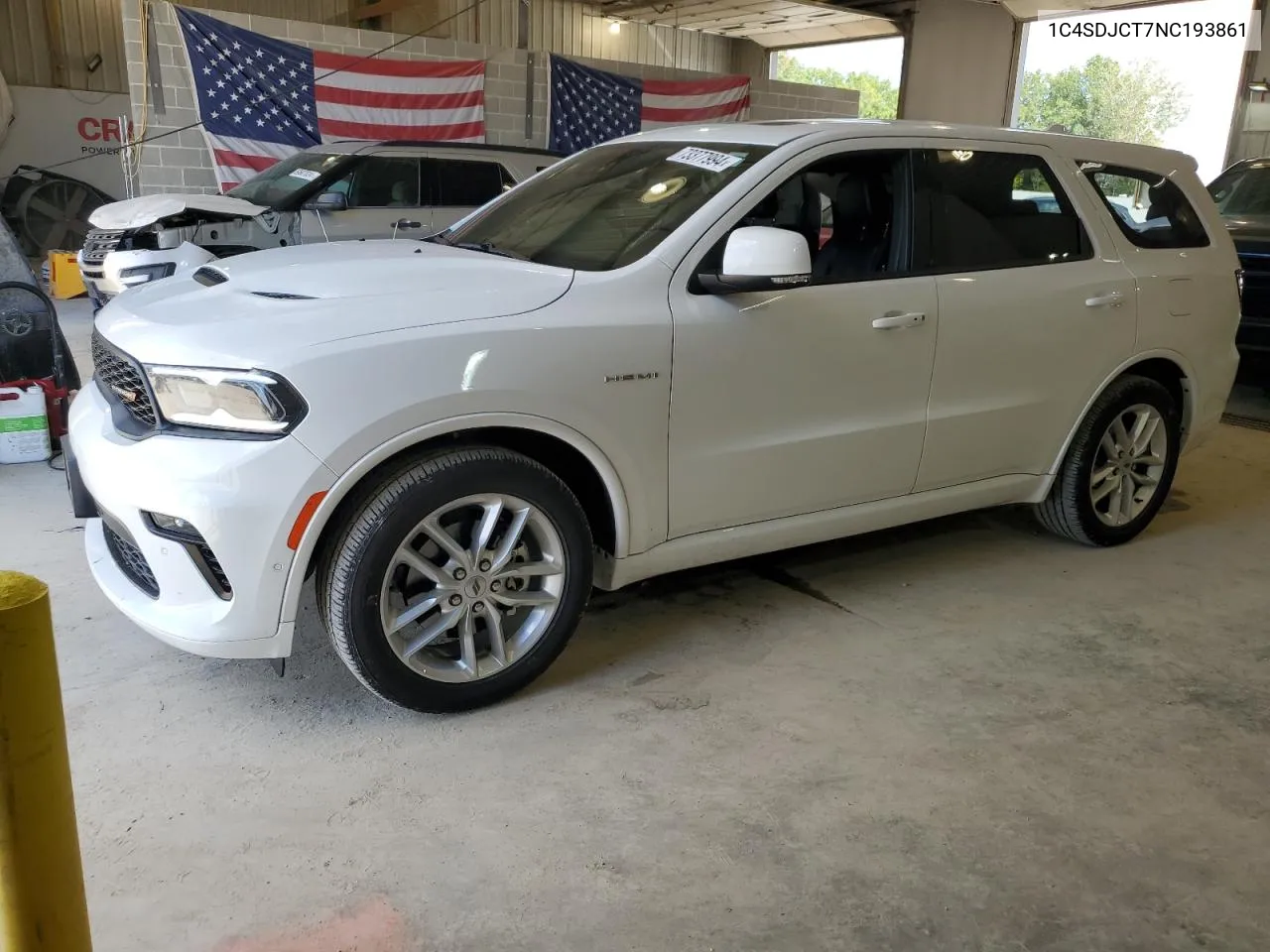 2022 Dodge Durango R/T VIN: 1C4SDJCT7NC193861 Lot: 73377994