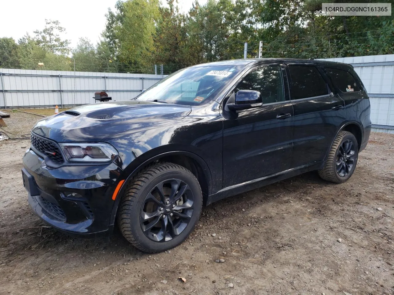 2022 Dodge Durango Gt VIN: 1C4RDJDG0NC161365 Lot: 73476814