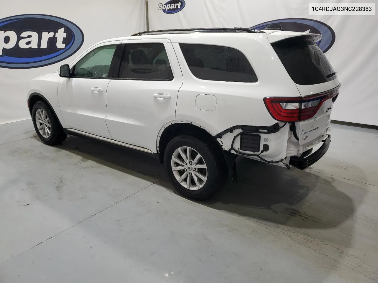 2022 Dodge Durango Sxt VIN: 1C4RDJAG3NC228383 Lot: 73512224