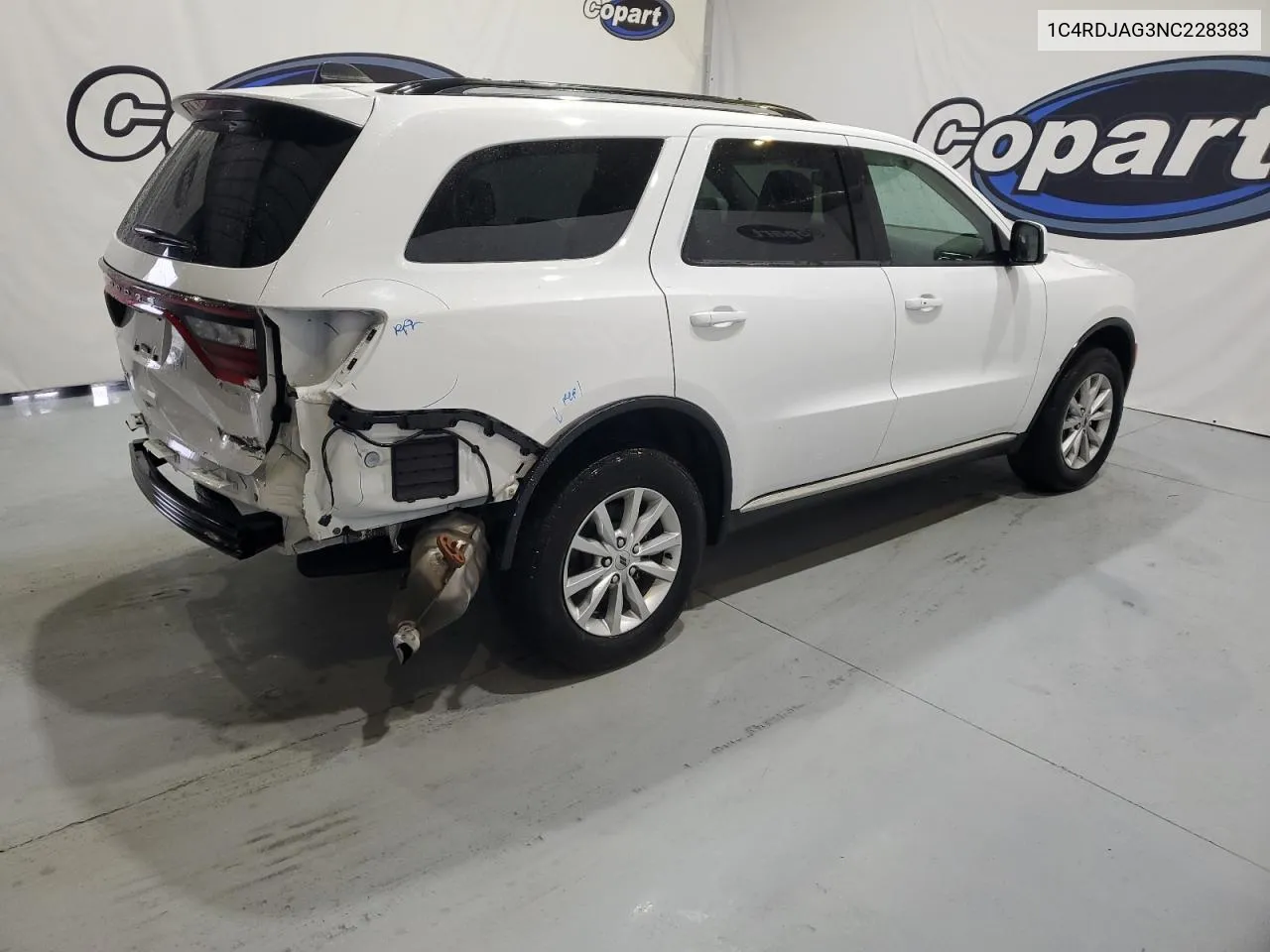 2022 Dodge Durango Sxt VIN: 1C4RDJAG3NC228383 Lot: 73512224