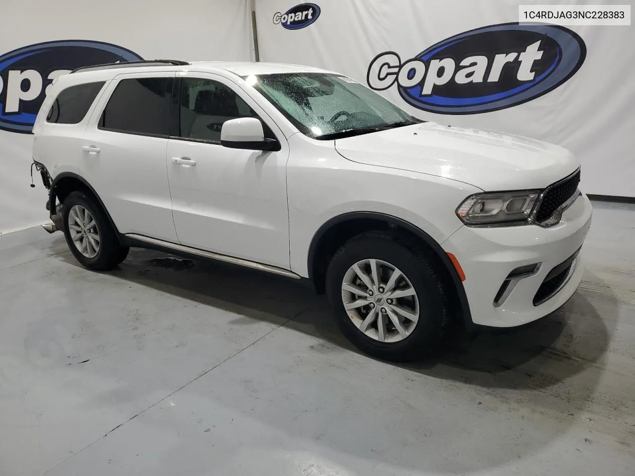 2022 Dodge Durango Sxt VIN: 1C4RDJAG3NC228383 Lot: 73512224