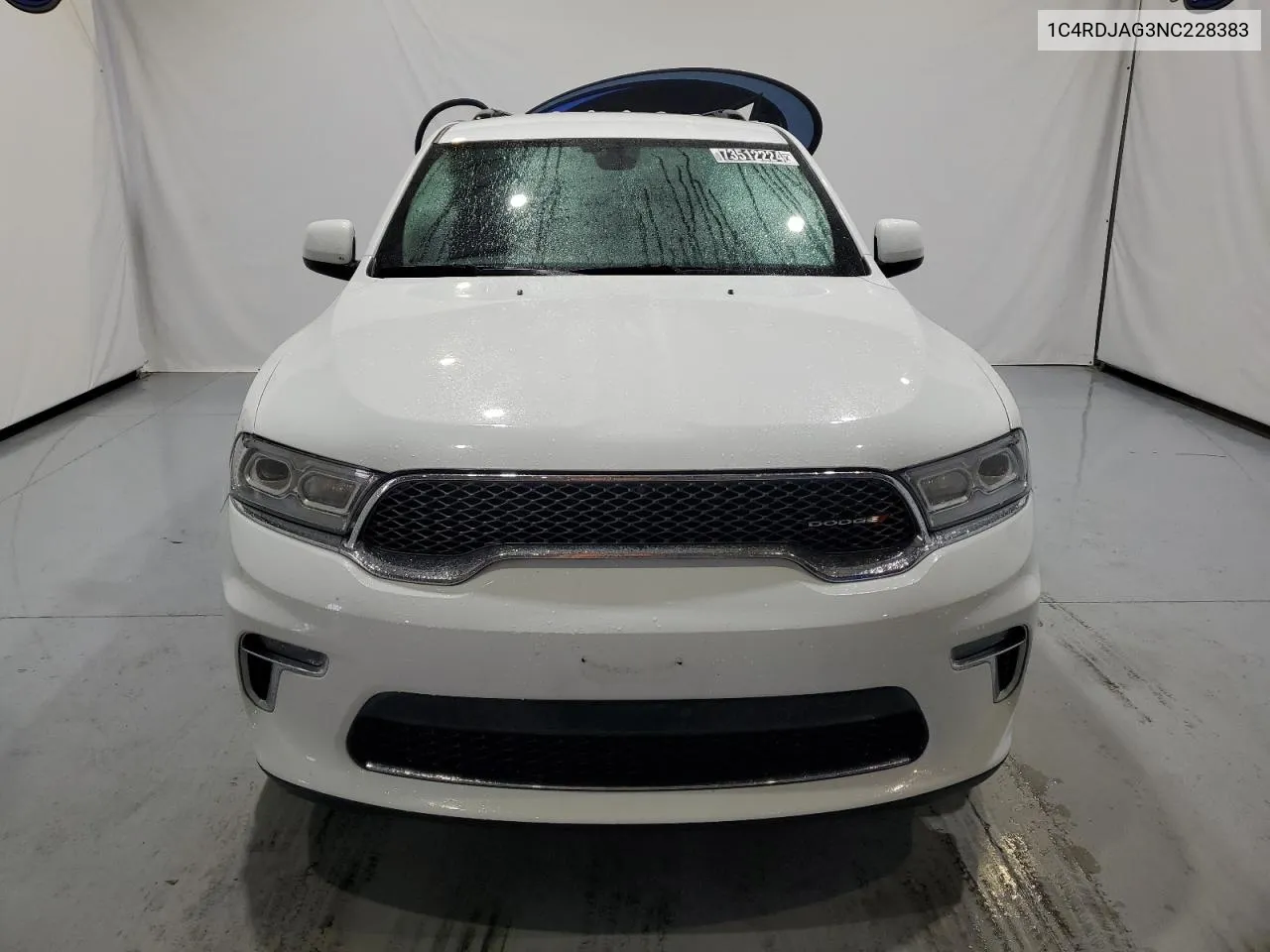 2022 Dodge Durango Sxt VIN: 1C4RDJAG3NC228383 Lot: 73512224