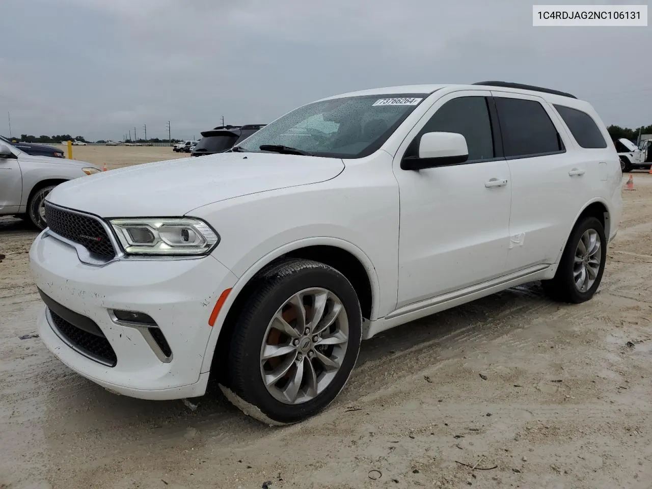 2022 Dodge Durango Sxt VIN: 1C4RDJAG2NC106131 Lot: 73766264