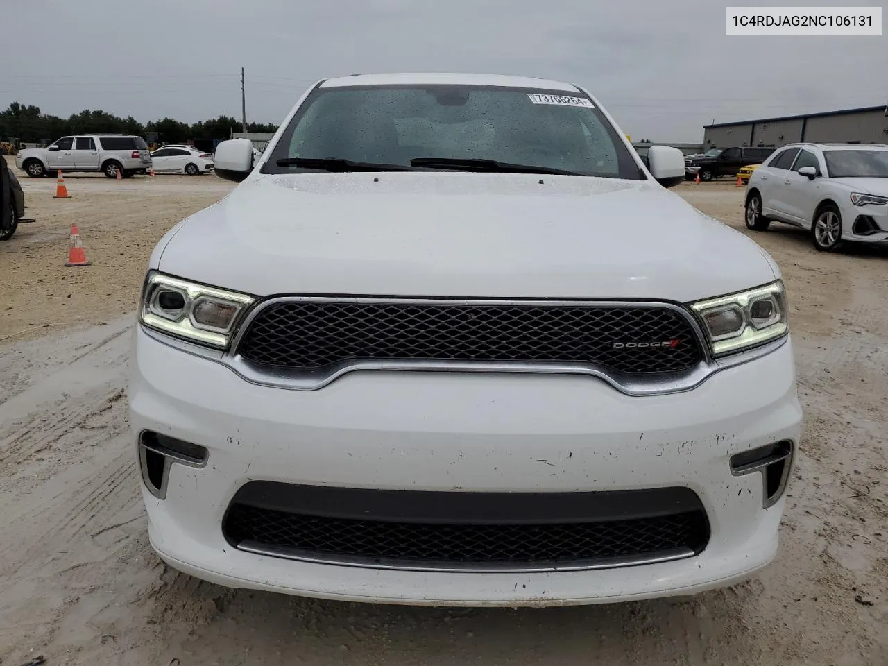 2022 Dodge Durango Sxt VIN: 1C4RDJAG2NC106131 Lot: 73766264