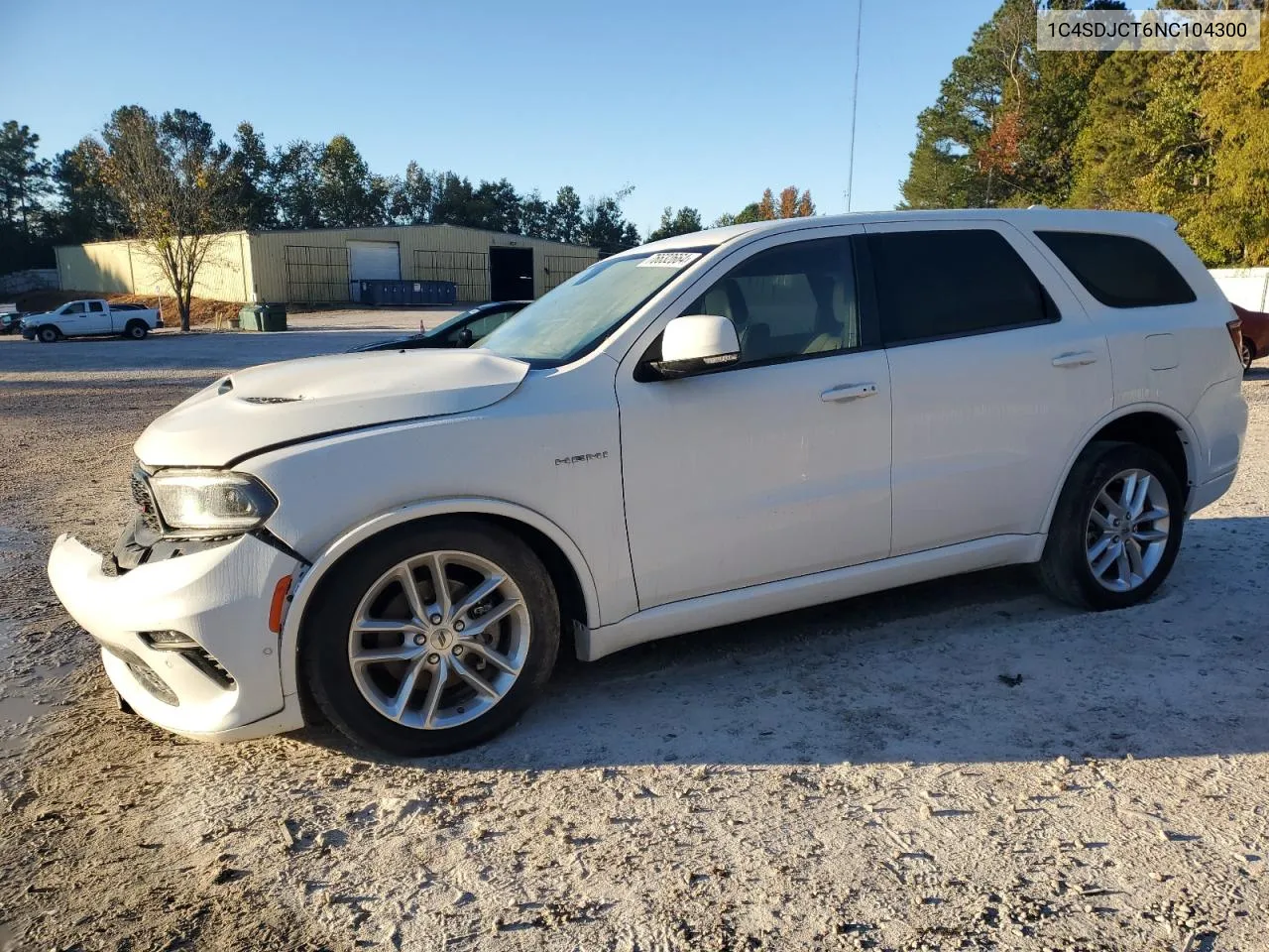 2022 Dodge Durango R/T VIN: 1C4SDJCT6NC104300 Lot: 76632664