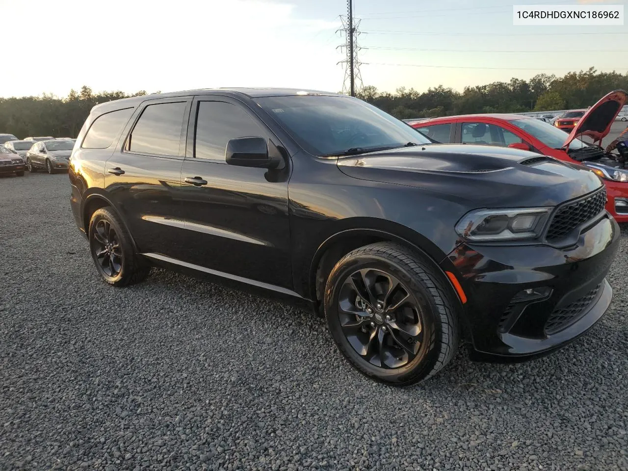 2022 Dodge Durango Gt VIN: 1C4RDHDGXNC186962 Lot: 77066374